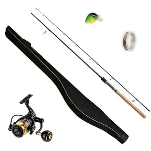 新的钓鱼竿和卷轴套装组合钓鱼竿和卷轴钓鱼