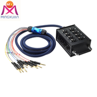 Performance de câble de microphone de boîte de scène de câble audio multicanal 8 canaux de haute qualité