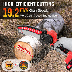 New Arrival 6 Inch One-Hand DIY 550W Rechargeable Lithium Battery Brushed Motor OEM <b>Mini</b> Portable <b>Chainsaw</b> <b>Mini</b> <b>Chainsaw</b> Cordles - Product Image 5