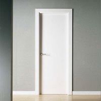Porte intérieure américaine pré-montée en bois massif, étanche, moderne, pour chambre à coucher, appartement, surface finie, utilisation hôpital/hôtel/villa, garantie 5 ans