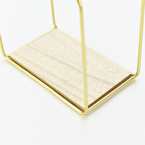 Étagère <span class=keywords><strong>murale</strong></span> carrée dorée de style nordique, simple et multifonctionnelle, pour la maison, sur mesure - Product Image 5