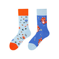 Chaussettes originales pour enfants, motif de dessin animé mignon, chaussettes asymétriques pour garçons et filles, chaussettes fantaisie non assorties pour enfants, pour un usage quotidien