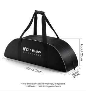 Sac de guidon léger grande capacité WEST BIKING OEM/ODM en polyester imperméable et épaissi pour vélo et entraîneur de vélo - Product Image 2
