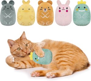 ของเล่นแมวน่ารักจิ๋ว ทำจากโพลีเอสเตอร์ ใส่แคทนิป เป็นมิตรกับสิ่งแวดล้อม ทนทาน เหมาะสำหรับแมว ขายส่ง - Product Image 1