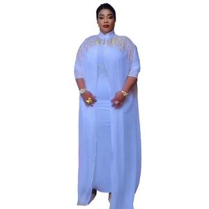 white christmas dresses Brand New Chiffon Fabric Dress Size 18/20/22. – Khas Designs main image 1