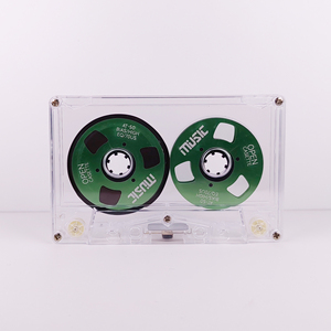 Cassette vierge transparente avec bobines colorées, enregistrement 60 minutes, durable pour collection d'enregistrements audio, style vintage - Product Image 4