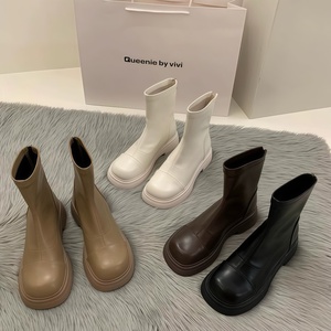 Plataforma de Diseño de Lujo para <span class=keywords><strong>Botas</strong></span> de Mujer, Novedades Otoño 2025, Estilo Coreano, Botines Impermeables Antideslizantes, Estilizadores - Product Image 5
