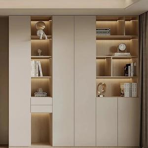 Librerie e Scaffali Modulari in Legno Personalizzati Moderni Minimalisti di Lusso con Illuminazione LED per Soggiorno Camera da Letto Sala da Pranzo - Product Image 5