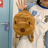 Vente chaude sacs à dos en peluche 23cm mignon sac en peluche charme Capybara sac à dos pour les enfants