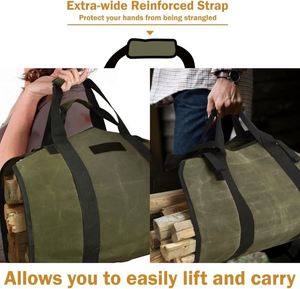 Free Sample eva <b>Log</b> Carrier Firewood Carrier Tote <b>Bag</b> Wood Carrier for Firewood 16oz eva OEM - Product Image 6