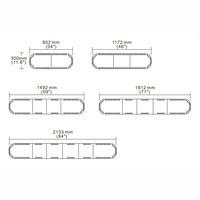 Barre lumineuse d'urgence LED ambre 12-24V ECE R10 SAE J845 Classe 1 IP65 étanche, barre lumineuse de signalisation