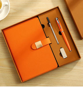 Individuelles Logo A5 Journal Planer Notizbuch Geschenkbox-Set Ledereinband Hardcover 100 Blätter Inklusive Stift/Nachfüllpackung im Angebot - Product Image 2