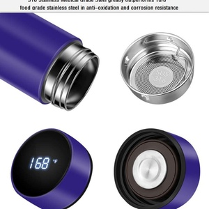 Temperature Led Display Double Wall Intelligent 17oz Touch Screen Smart Vacuum Flask Stainless Steel Tea Infuser <b>Bottle</b> 12-24hr - Product Image 3
