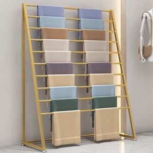 Espositore Personalizzato per Nuovi Prodotti: Sciarpe in Seta, Copridivani, Tessuti per Cuscini, Tappeti, Stand Espositivo in Metallo - Product Image 3