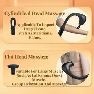 Pistola de masaje de tejido profundo profesional con mango extendido Alivio del dolor Vibración Fascia Relaxa Hammer - Product Image 3