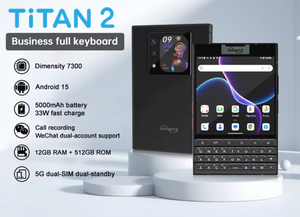 Unihertz 8849 Titan2 5G, Teléfono Resistente para Negocios, Pantalla Dual, Teclado Físico QWERTY, 12+512GB, 5000mAh, Carga Rápida de 33W - Product Image 3