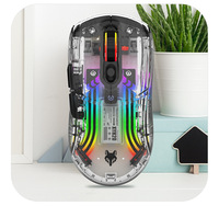 Xinmeng M283 2.4GHz Wireless USB LED Tri-mode 7D Optical Gaming Mouse untuk Laptop/Desktop Isi Ulang Esports Grosir