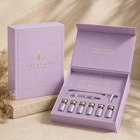 Emballage personnalisé de flacon de peptides de luxe avec logo, fermeture magnétique, boîte en carton rigide pour l'emballage de flacons de peptides