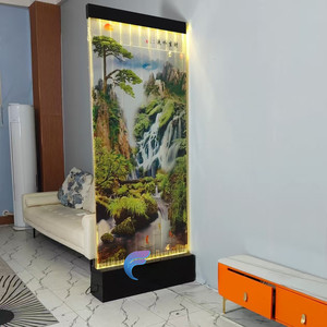 Hone Decor LED Light Aquariums <b>Dividers</b> Decoration Acrylic Dancing Water Fountain Bubble Wall Panel Movable Modern Design - Product Image 6