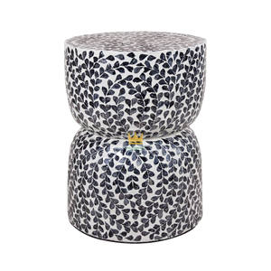 Table basse d'appoint moderne en bois écologique avec nacre, réglable, idéale pour appartement, maison, resort – Meilleure vente du Vietnam - Product Image 1