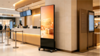 Display LED Portatile P2 Pieghevole per Interni, Schermo Pubblicitario Digitale Autoportante per Centri Commerciali, Mostre, Hotel ed Eventi
