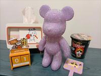 Kit ours fluide DIY, bâton de diamant, jouets faits à la main, artisanat en résine créative et décoration, embryons blancs