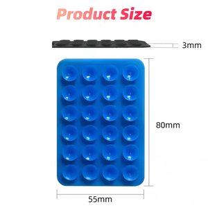 Support de téléphone portable en silicone à ventouse murale double face adhésive pour téléphone portable - Product Image 2