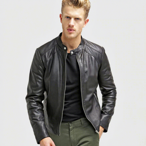 Chaqueta de Diseño Personalizable para Hombre, Chaqueta de Cuero de Manga Larga de Alta Calidad para Hombre, Chaqueta de Trabajo con Cuello Alto al Mejor Precio - Product Image 1