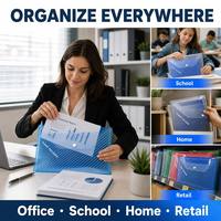 Porte-documents A4 en PP transparent avec bouton-pression, rayures diagonales, classeur en plastique transparent, pochette pour documents, rangement pour l'école et le bureau