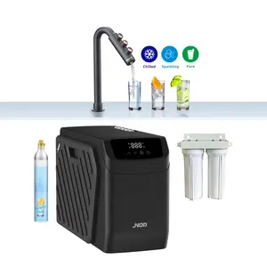 Dispenser pintar De Agua Sparking keran air pendingin cepat karbonates pendingin 3 in 1 Dispenser air panas dan dingin dengan kulkas