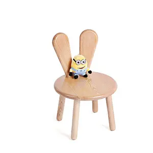 Wholesale Children's small Sturdy Wooden Rabbit chair