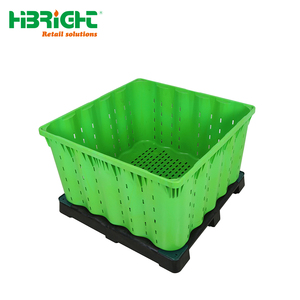 Agricultura Jumbo Tamaño Nestable 780 litros gran caja de paletas de plástico para verduras y frutas - Product Image 1