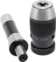 Mandrin de perçage sans clé pour machines-outils, robuste, 1/32"-1/2", en acier C45S20, avec adaptateur de queue R8, intégré de précision (JT33) TOOL TREE