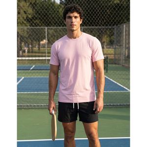 Camiseta Deportiva Personalizada para Hombre, Absorbente de Humedad, Secado Rápido, Corte Regular, Cuello Redondo, Manga Corta, Tejido Jersey - Product Image 3