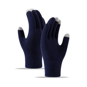Gants d'hiver chauds à écran tactile personnalisés pour hommes pour femmes, style jacquard tricoté en acrylique épais, utilisation quotidienne, ventes directes en usine - Product Image 4
