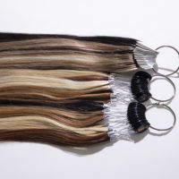Extensions de cheveux humains vierges russes 12A brillantes d'usine d'origine, anti-décoloration, avec échantillon de couleur personnalisé pour salon