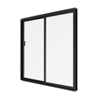 Fenêtres en aluminium à double vitrage insonorisées sur mesure au design moderne, coulissant horizontalement, isolation thermique pour salle de bain extérieure