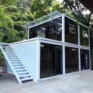 Casa de contêiner pré-construída para casas pequenas modulares pré-fabricadas de 20 pés 40 pés melhor