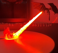 Lampe d'étagère LED 3D Dragon Fantastique, design flamme rouge volante, effet de respiration de feu, durable, cadeau très prisé