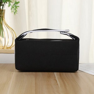 Custom Logo Canvas <b>Makeup</b> Bag Waterproof Zipper Cosmetic Organizer Travel Toiletry <b>Storage</b> Bag Portable Promotional - Product Image 2