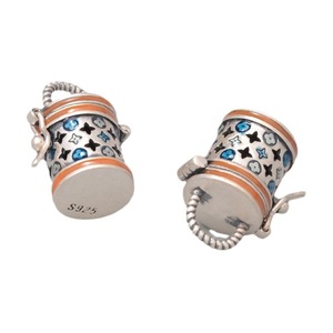 Colgante de collar vintage abrible con diseño de trébol de cuatro hojas y efecto de goteo de cobre, tipo sobre artesanal, en caja Gagau - Product Image 5