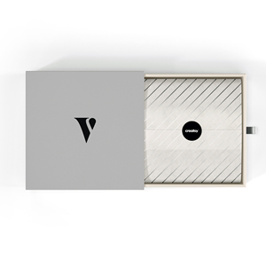 Boîte à bijoux en carton écologique avec logo personnalisé, fermeture magnétique, taille personnalisée, emballage rigide, impression quadricolore - Product Image 3