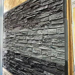 Panneau mural en pierre PU emboîtable, revêtement léger en polyuréthane pour une installation simple sur les murs extérieurs - Product Image 1