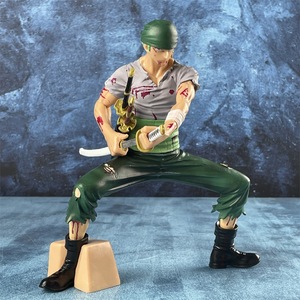 Venta al por mayor dibujos animados Ones Pieced Roronoa Zoro Lion Song One Sword Style GK adornos en caja estatua Anime figura - Product Image 3