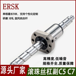 Ersk Ball Screw Pair C5 C7 High Precision Ground Rolled Thread Lead Screw - Product Image 4