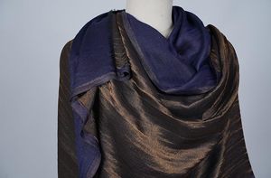 Soft Dual Tone Zari Reversible Stole for Women Designer <b>Shawl</b> <b>Wrap</b> Elegant Lightweight Fashion Accessory for All Seasons - Product Image 5
