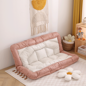 Canapé-<span class=keywords><strong>lit</strong></span> <span class=keywords><strong>double</strong></span> modulable rempli d'éponge personnalisable avec dossier réglable pour la vie - Product Image 5