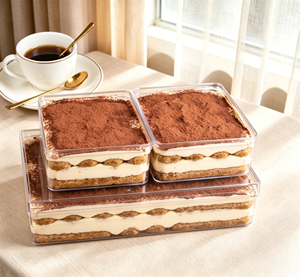 Boîte à tiramisu en acrylique transparent <span class=keywords><strong>pour</strong></span> <span class=keywords><strong>10</strong></span> <span class=keywords><strong>personnes</strong></span>, grand récipient rectangulaire <span class=keywords><strong>pour</strong></span> tiramisu, idéal <span class=keywords><strong>pour</strong></span> la présentation lors <span class=keywords><strong>de</strong></span> mariages et <span class=keywords><strong>de</strong></span> réceptions. - Product Image 5
