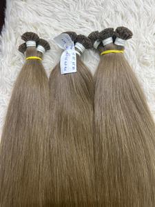 100% vierge et Remy cheveux vietnamiens kératine de haute qualité pointe plate cheveux raides naturels d'un donneur au Vietnam - Product Image 5