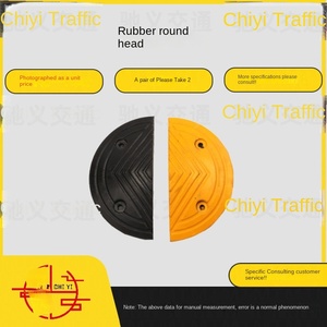 Pare-chocs <span class=keywords><strong>de</strong></span> vitesse personnalisable en caoutchouc-plastique jaune et noir, durable, pour le calme routier résidentiel et les parkings <span class=keywords><strong>de</strong></span> bureaux - Product Image 6